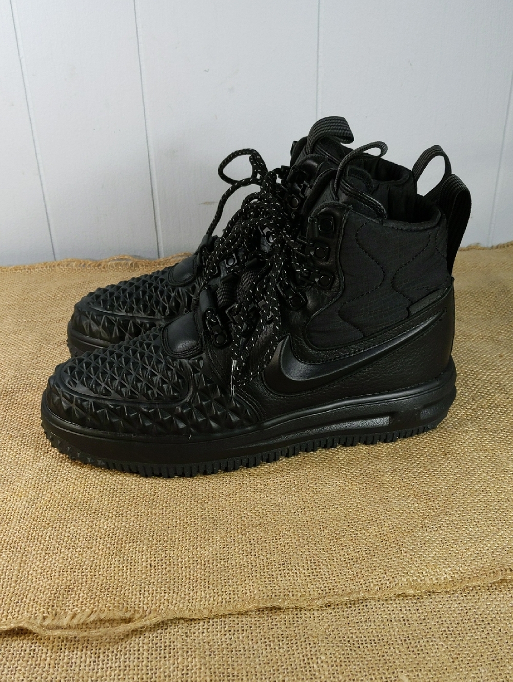 Nike Lunar Force 1 Duckboots Women's Sz 7.5, Black, Excellent Condition, No Box - Picture 4 of 8